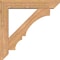 Ekena Millwork Balboa Slat Smooth Bracket w/ Offset Brace, Western Red Cedar, 7 1/2"W x 40"D x 40"H BKT0806X40X40BOA06SWR - alternate 3